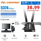 3000 Мбитс трехдиапазонный беспроводной настольный PCIe Intel AX210 Pro карта 802.11ax 2,4G5Ghz6Ghz Bluetooth 5,2 PCI Express WiFi 6 E адаптер