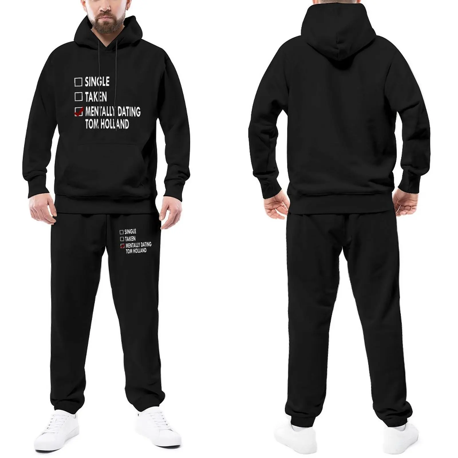 

Tom Holland Mens Tracksuit Set Dating Tom Holland Man Sweatsuits Sport Sweatpants And Hoodie Set Casual