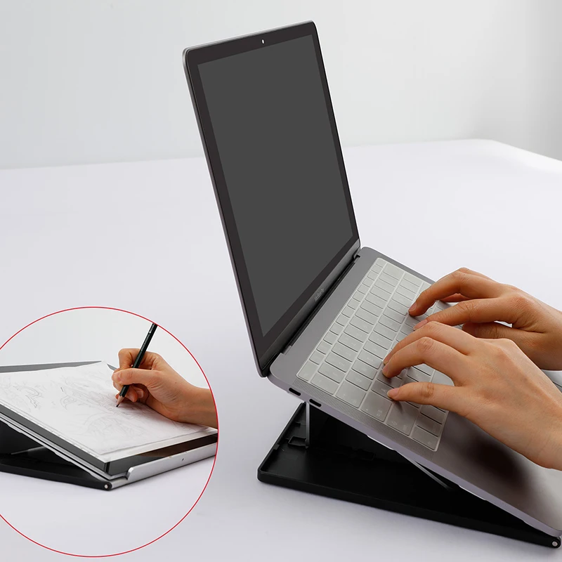 

Huion Adjustable Stand ST200 Metal Multi-angle Bracket for Pen Display Monitor KAMVAS Pro 16 / KAMVAS 16 Graphic Tablets Laptop