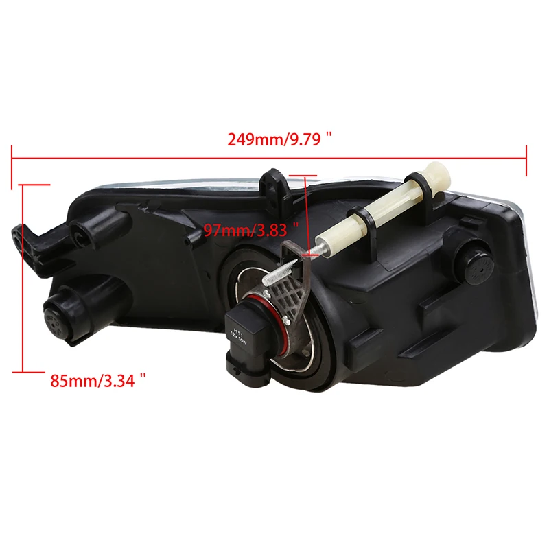 Posbay автомобильный передний бампер противотуманный светильник в сборе для Audi A6(C6)