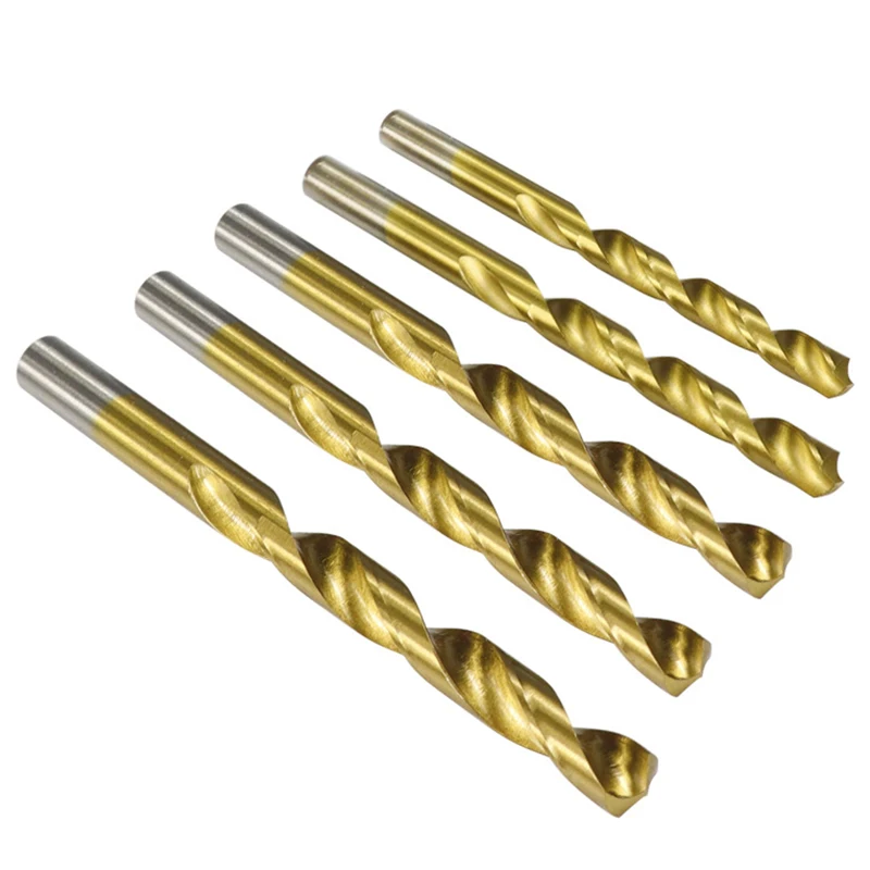 

HOT 13Pcs/Lot Drill Bit High Speed HSS Steel Titanium Nitride Coating Drill Bit for Electric Digital Drill Woodworking