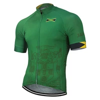 jamaica green new professional outdoor sports competition cycling jersey polyester breathable customizable