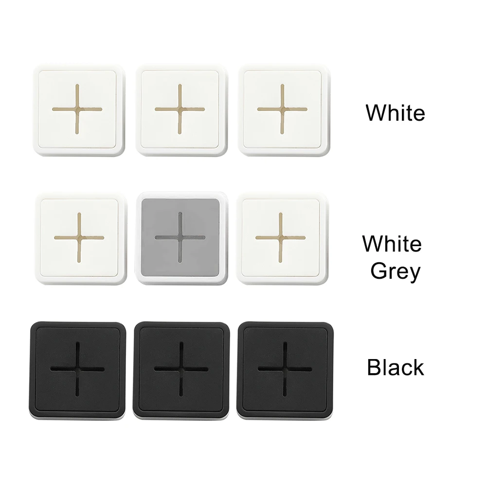 

3pcs Storage Hanger Easy Use Cabinet Door Wall Mounted ABS Bathroom Self Adhesive Home Decor Push-type For Kitchen Towel Hook