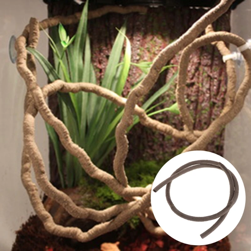 

Artificial Vine Reptile Box Case Decoration Lizard Rattan 1m Bend Plant Ornament