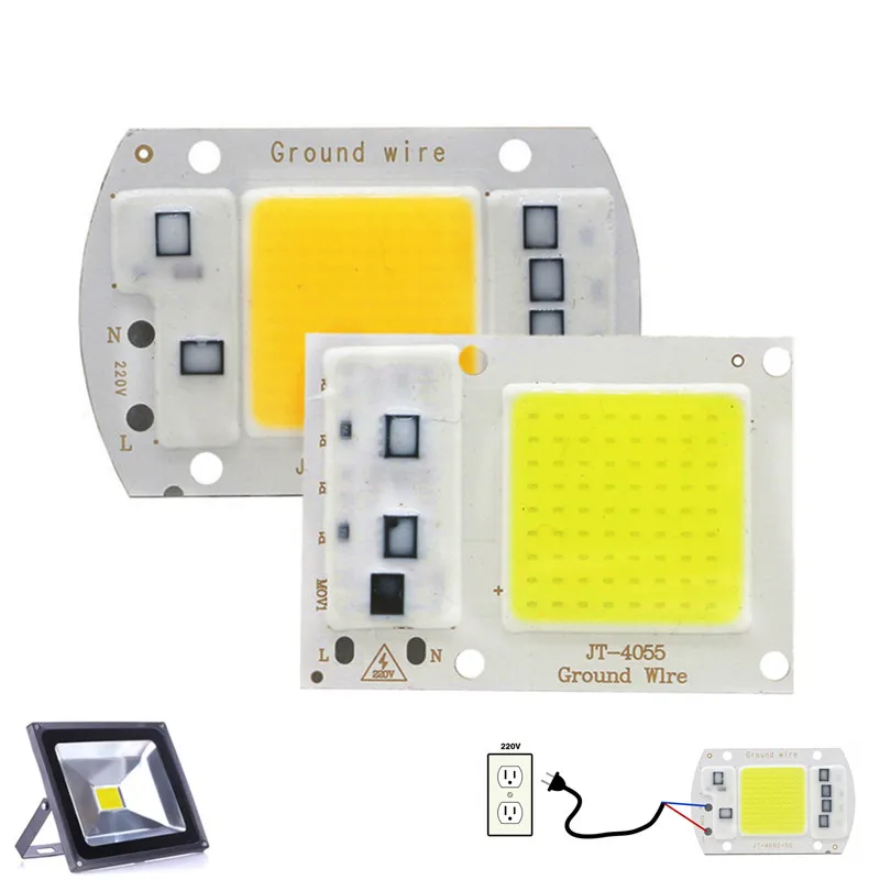 

220V LED Chip 20W 30W 50W 100W 150W 200W Cool Warm White No Need Driver AC 220V Flood Light Bulb Chip DIY Spotlight Floodlight