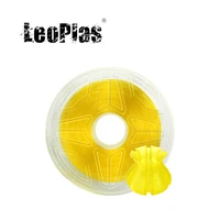 leoplas 1kg 1 75mm transparent translucent clear yellow pla filament for 3d printer consumable printing supply plastic material