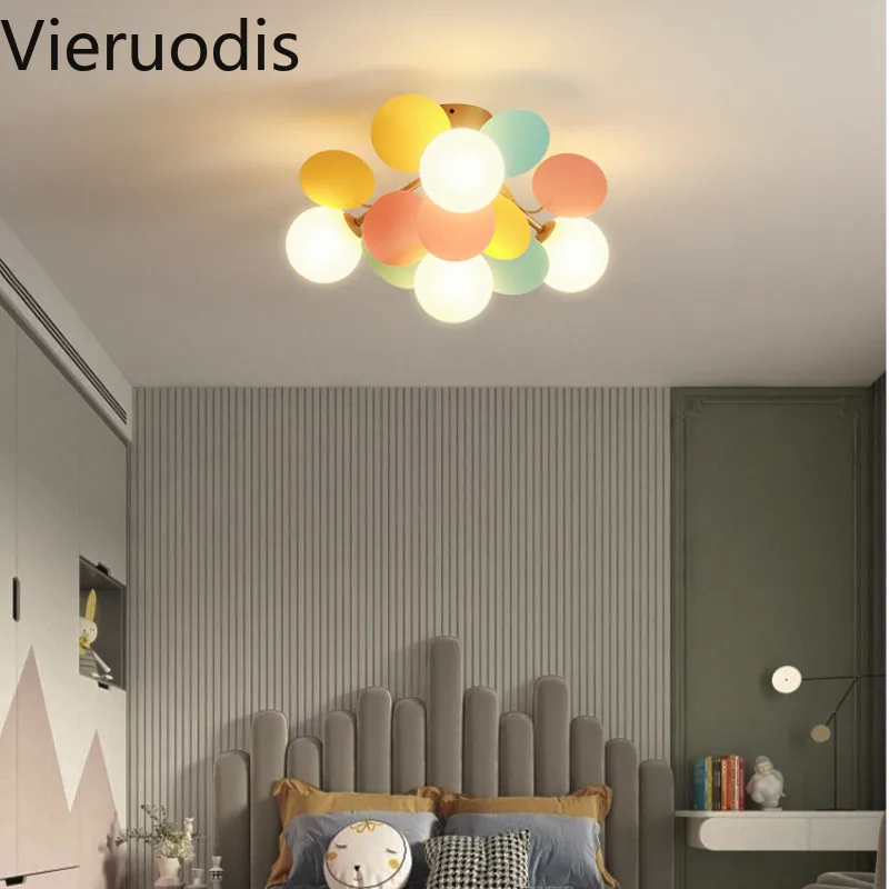 

2020 Flower Ceiling Light Multicolor Suspension Lights for Living Room Children's Room Home Decor Interior Lamp Led Lighting
