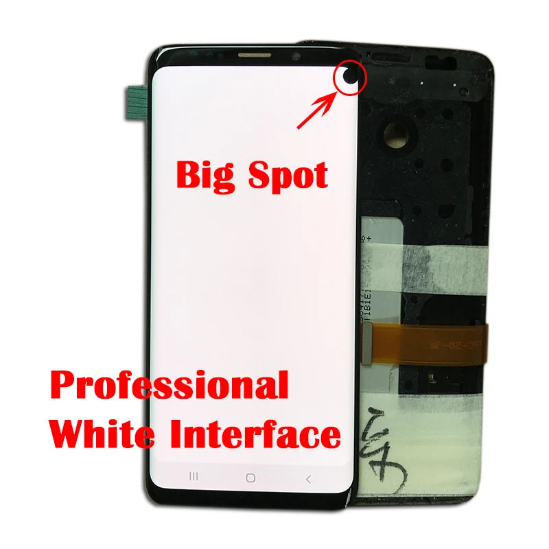 Amoled ЖК-дисплей с рамкой для SAMSUNG Galaxy S9 дисплей S9+ плюс G960 G965 сенсорный экран дигитайзер+ большой Dead Pixle