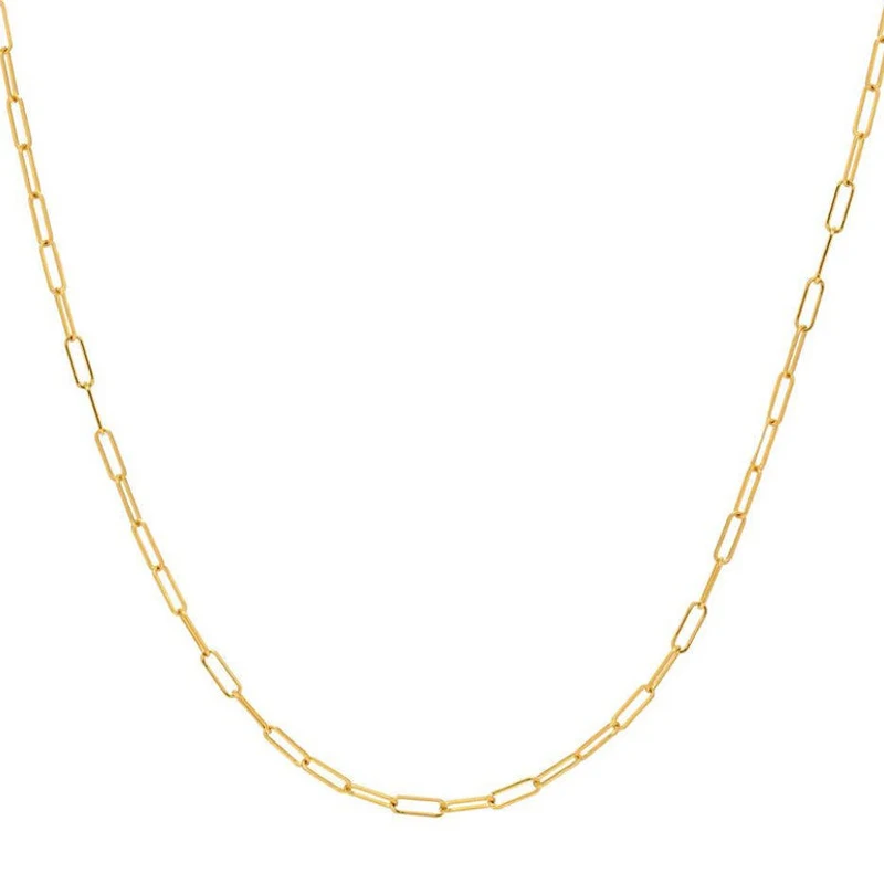 

Real 925 sterling silver 41cm 46cm square link chain women simple European Modern Cable Chain Necklace for festival