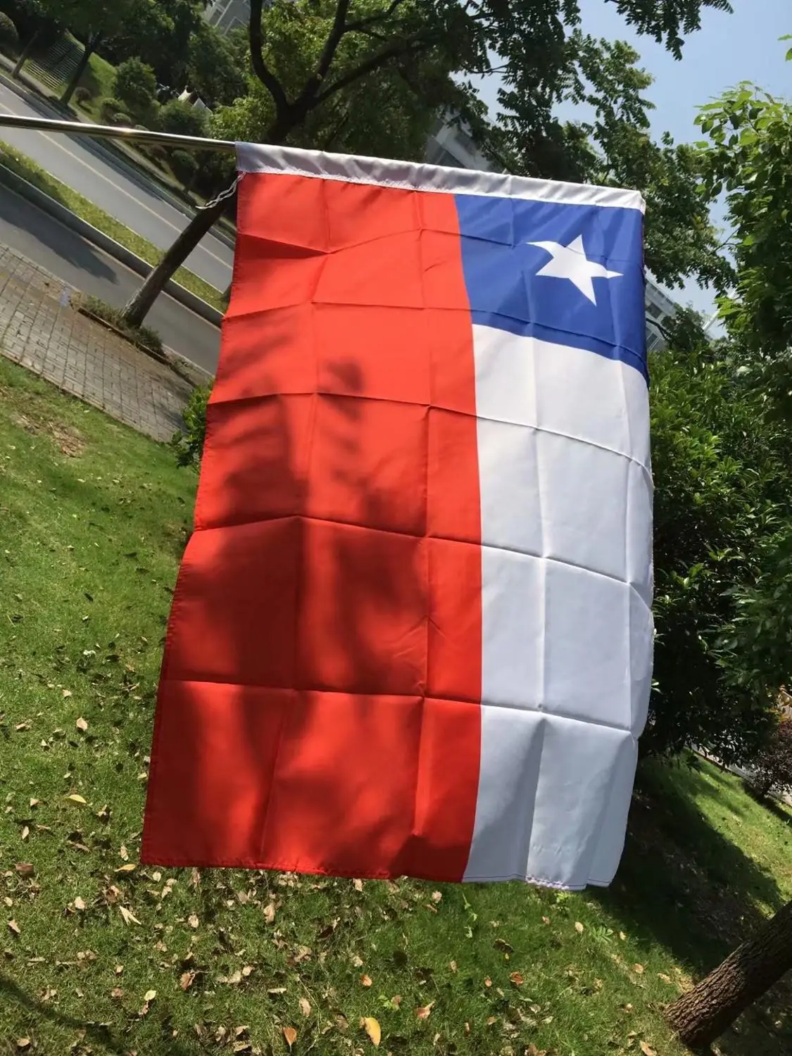 Бесплатная доставка Чили национальные флаги 90*150 см полиэстер висячий флаг для