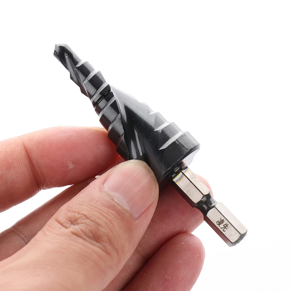 

Cobalt Step Drill Bit 4-22mm/5-21mm TiAlN Coated Step Drill 1/4 Inch Hex Shank