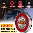 Универсальный 43 светодиодный динамический задний фонарь для автомобиля, прицепа, фургона, грузовика, фургона, задний фонарь, индикатор стоп-сигнала поворота, 12-30 в