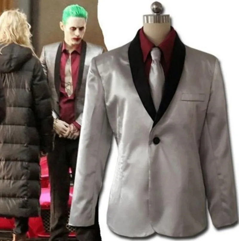 Batman Suicide Squad Jared Leto Joker Cosplay Costume Uniform Outfit Shirt Suit | Тематическая одежда и униформа