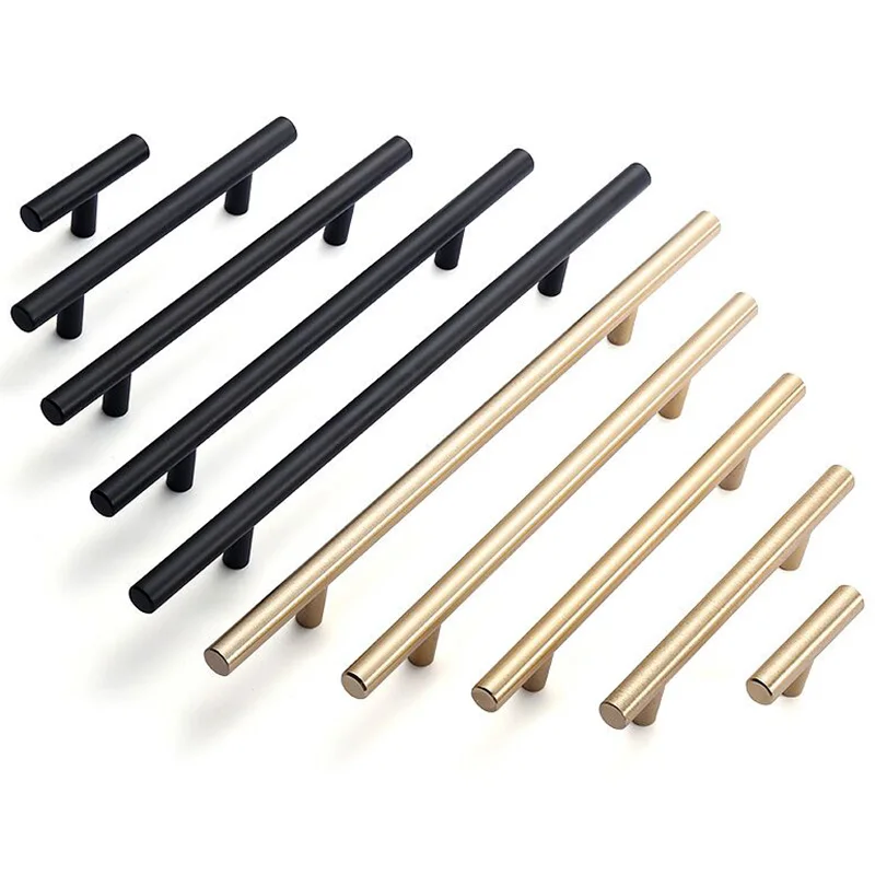 Большая ручка современный минималистский Кухня ящика шкафа мебели тянуть золото