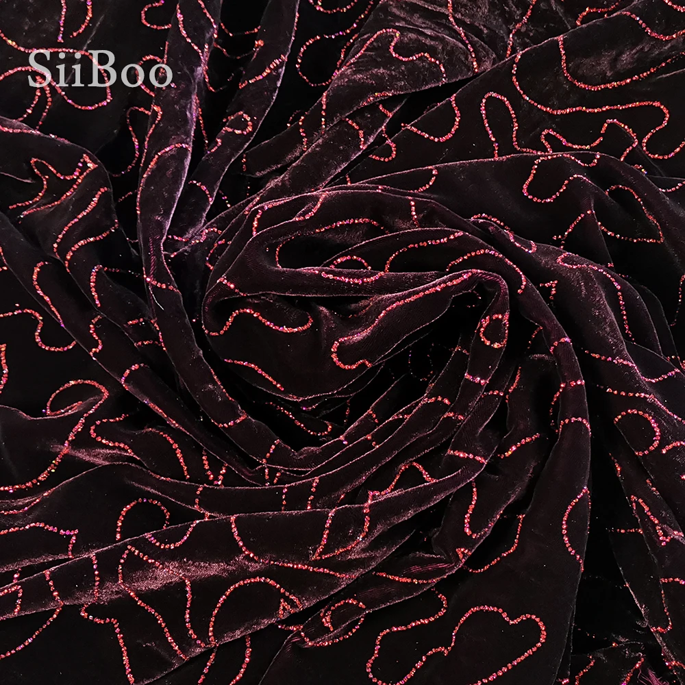 Американский осенний роскошный стиль Красный Фиолетовый Бронзовый