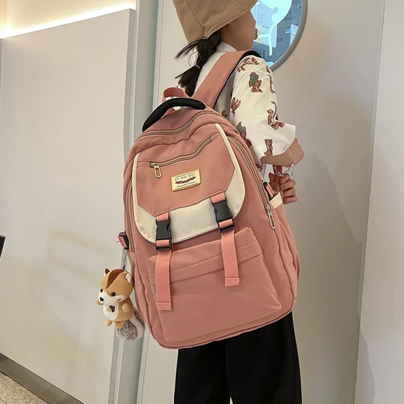 Вместительный школьный ранец в стиле Харадзюку для девочек и мальчиков удобный