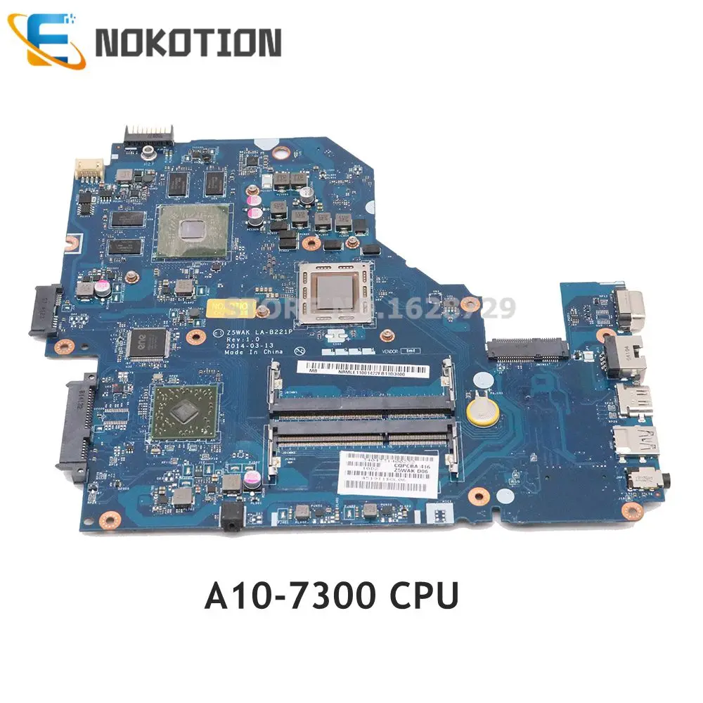 Preise NOKOTION Für Acer Aspire E5-551G Laptop Motherboard NBMLE11001 NB. MLD11.001 LA-B221P A10-7300 CPU R7 M265 GPU