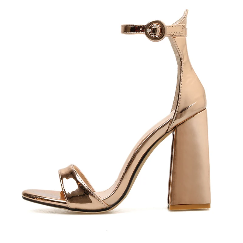 2019 г. Летние женские босоножки на платформе высоком каблуке 11 5 см золотистые