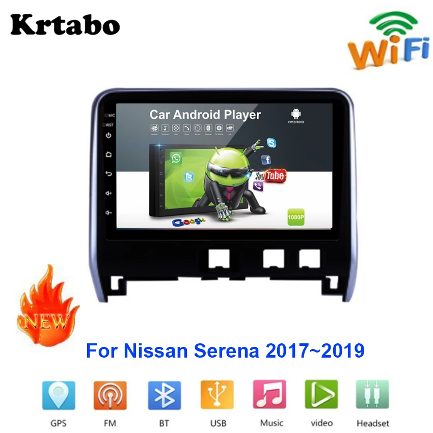 Автомобильный радиоприемник Android мультимедийный плеер для Nissan Серена 2017 ~ 2019