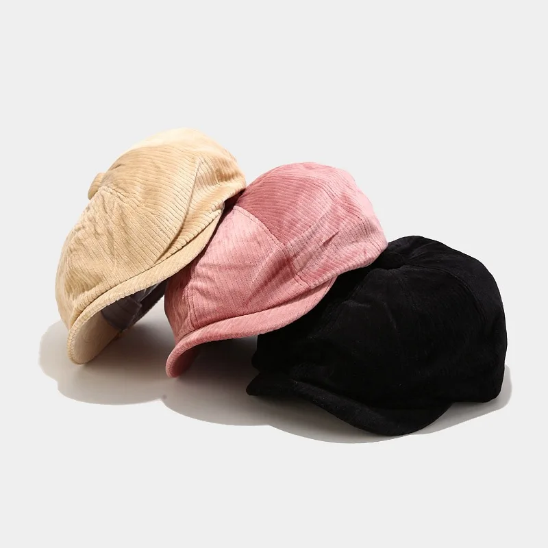

Ldslyjr 2020 Вельветовая однотонная Пряжка стандартная шляпа восьмиугольная шляпа для женщин и девочек 03