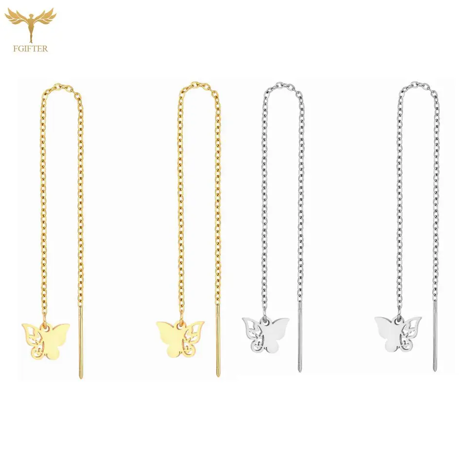 Butterfly Butterfant Woman Flow SU Аксессуары из нержавеющей стали Насекомое Завеска Гилл