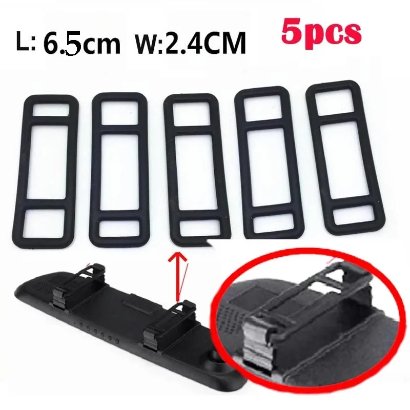 5 шт. силиконовый универсальный ремешок для автомобильного видеорегистратора