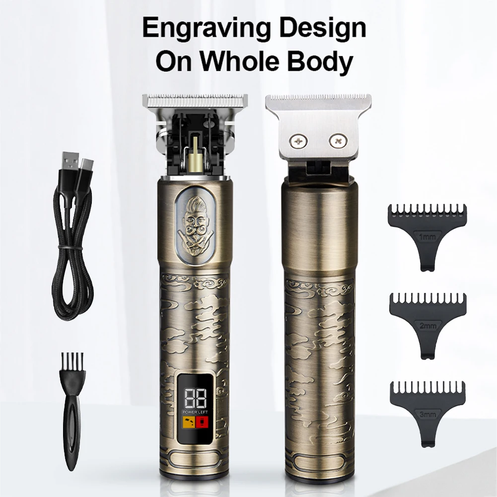 

Hair Clipper Rechargeable Waterproof Hair Trimmer for Family with 3 Guide Combs Electric Hair Clipper