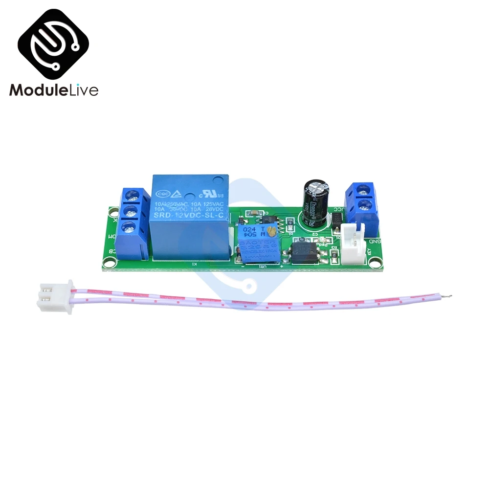 Регулируемый Модуль выключения таймера 12 В постоянного тока реле времени 1 60 сек.