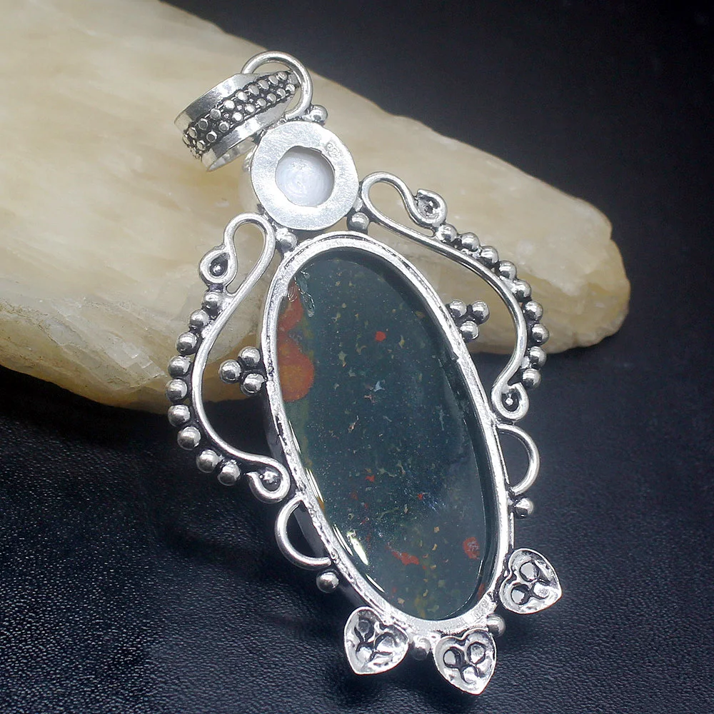 Украшения Gemstonefactory Большая распродажа 925 серебро Морская отложения Белый жемчуг обереги Женщины Дамы Подарки Ожерелье Подвеска 0327.