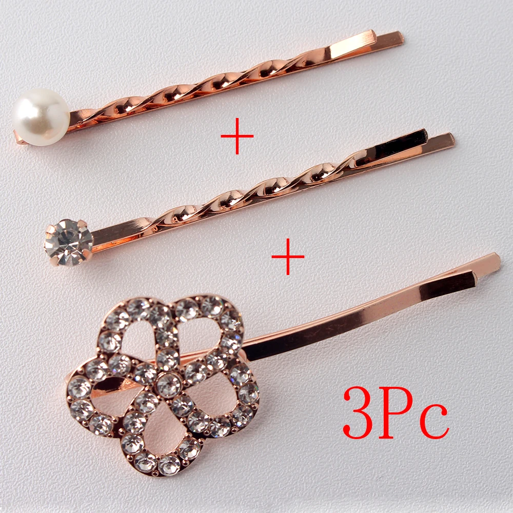2020 3 шт./компл. Инструменты для укладки заколки девочек волос с кристаллами Стразы