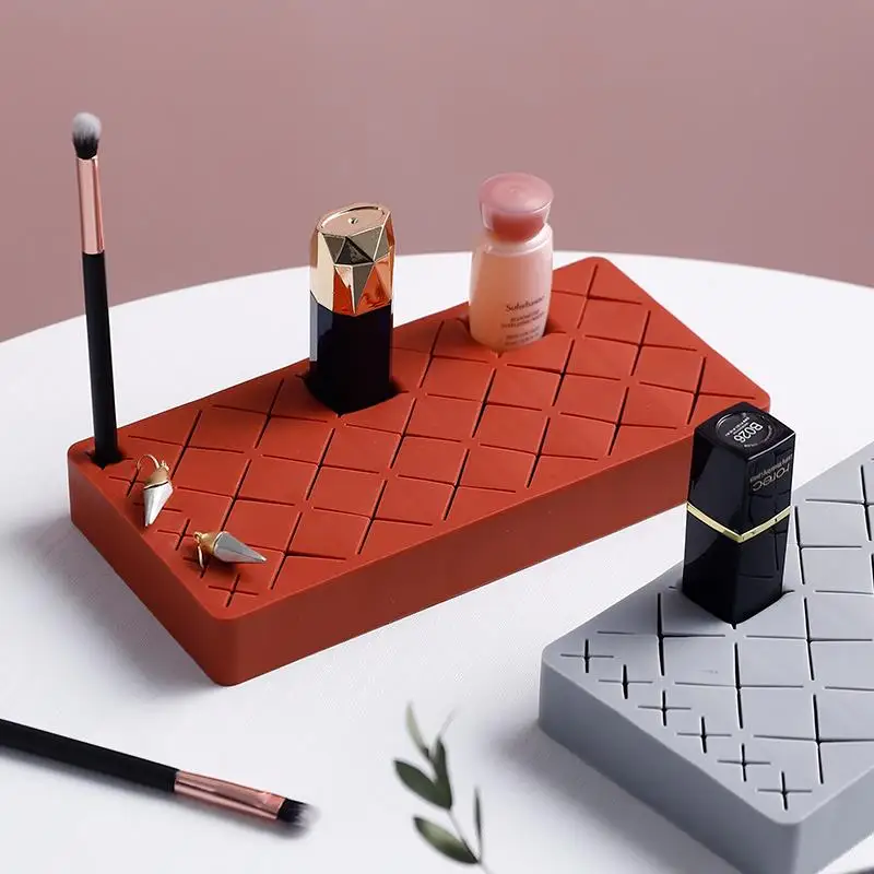 

Lipstick Storage Box Makeup Brush Eyebrow Pencil Holder Jewelry Cosmetic Display Stand Desktop Sundries Organizer Home Decor