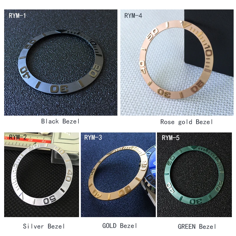 Высококачественная Черная/зеленая керамическая рамка подходит для SEIKO MOD SKX007 /009