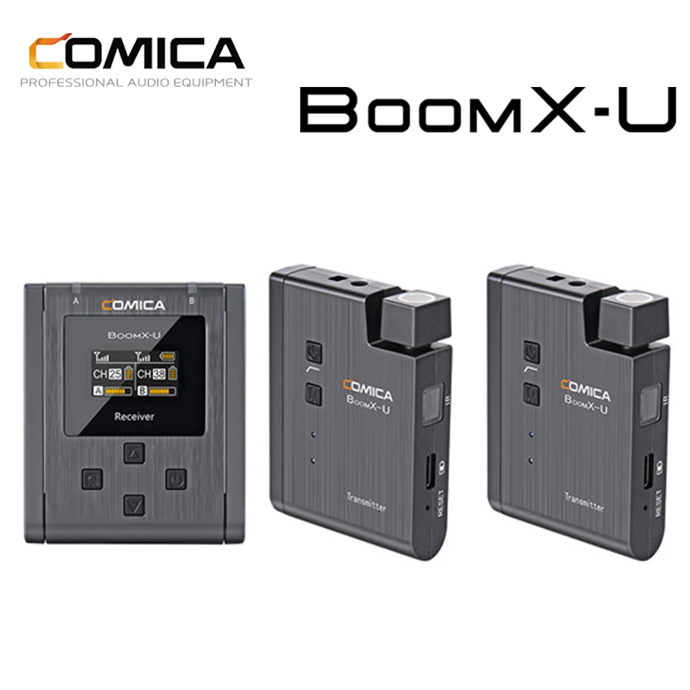 

Всенаправленный беспроводной микрофон Comica Boom X-U U2 boomX-U, 3,5 мм