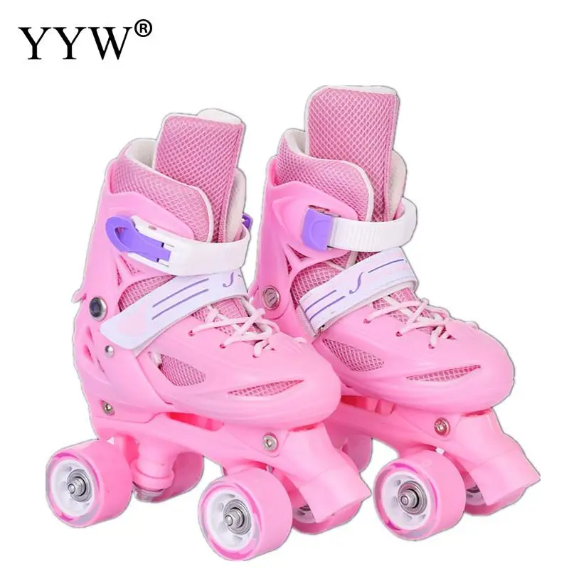 

Converts Double-Row Skate Replacements Kids Skate Shoes 2 In 1 Roller Skates Adjustable Skating Shoes With 8pcs Inline Wheels