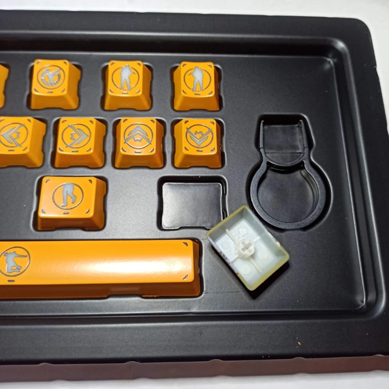 

T3EB 15 keys E-BLUE ABS Backlight Keycap Mechanical Keyboard Keycap for CS GO PUBG