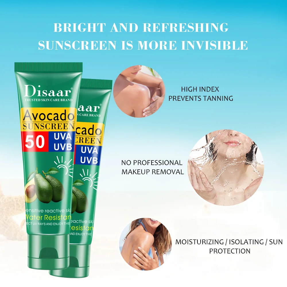 

Oil control, moisturizing, skin care avocado sunscreen, can be used for face and body, whitening, skin protection,
