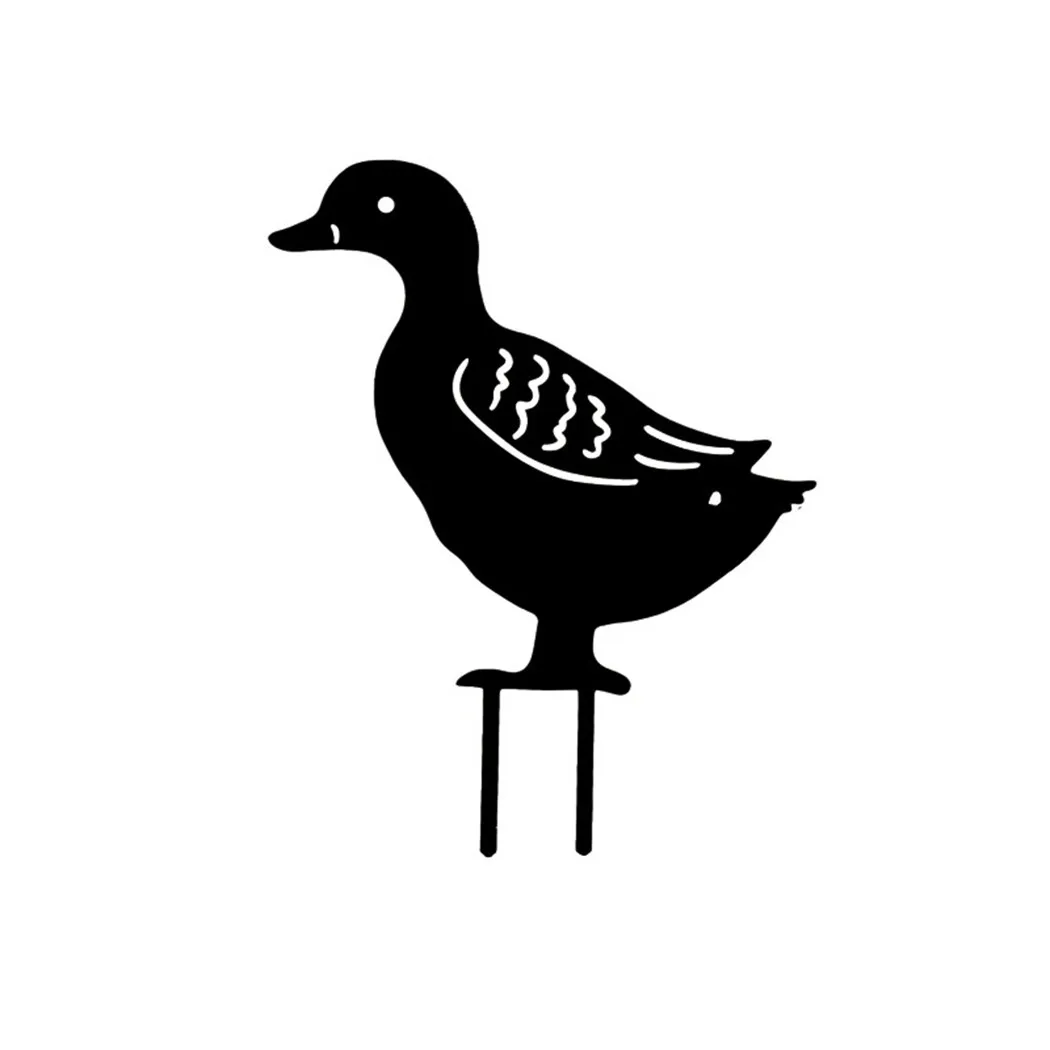 

Accessory Duck Garden Decoration Backyard Black Garden Ground Ornament