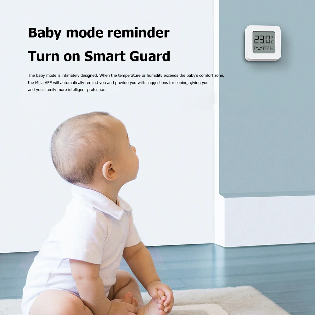 

XIAOMI 4.2 Thermometer Hygrometer 2 LCD Screen Digital Temperature Humidity High Precision Smart Sensor App Control