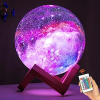 new novelty led globe 16 colors moon lamp kids night light galaxy lamp change touch and remote control galaxy light for gifts