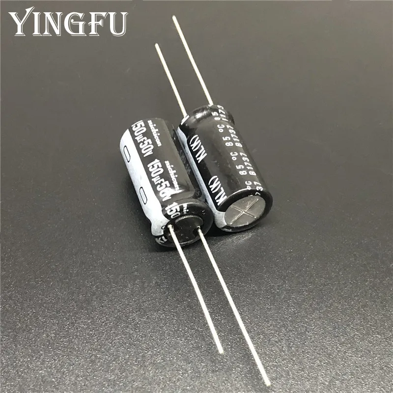 5 шт./50 шт 150 мкФ с алюминиевой крышкой 50В NICHICON KL 10x20 мм 50V150uF низкой утечкой тока