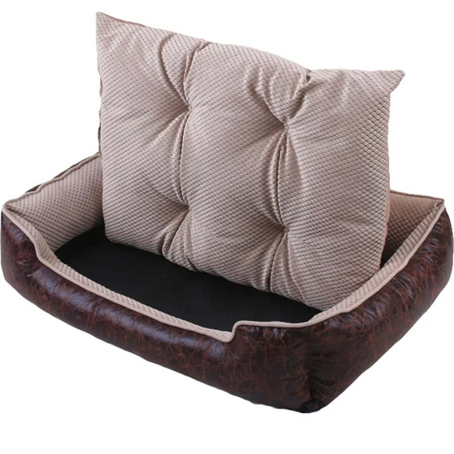 Спальное место для собаки Водонепроницаемый кожа собака диван фоны