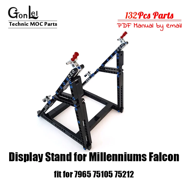 132 шт. конструктор MOC кубики кронштейн держатель подставка модель для Millennium 75105 75212