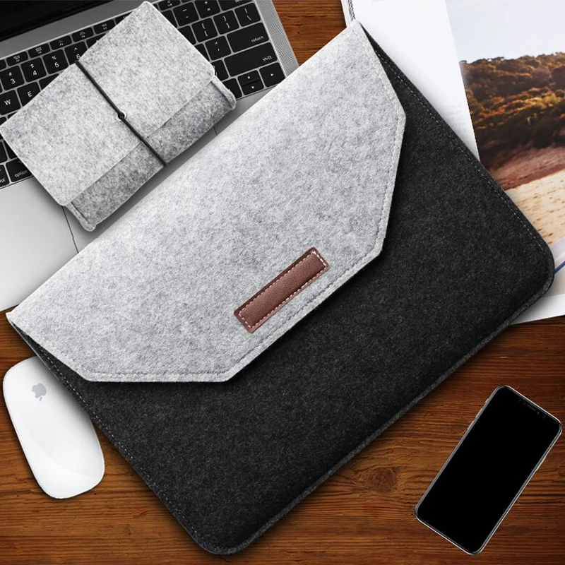 Шерстяной войлочный чехол для ноутбука сумка Macbook Air 13 2018 2019 11 12 New Pro 15 Touch Bar Xiaomi Mi