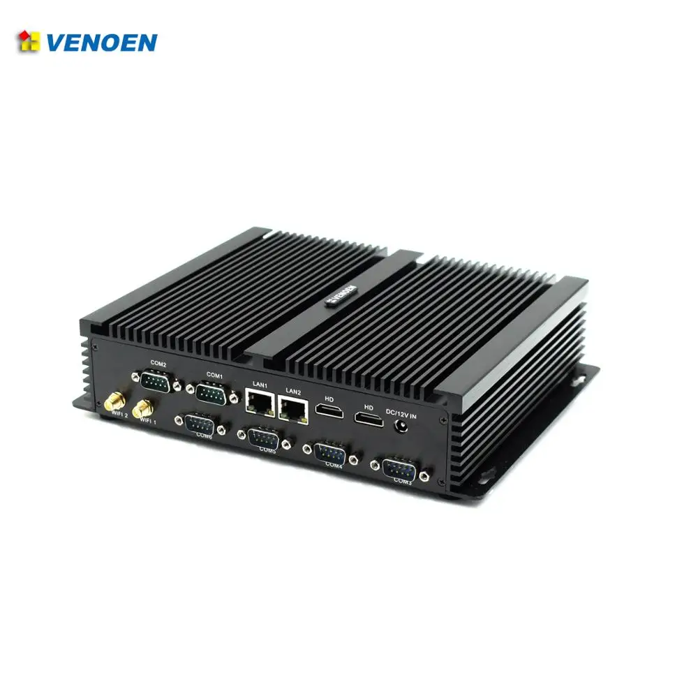 Процессор Intel Core i3 i5 4200U i7 4500U Celeron 2955U мини настольный ПК компьютер 6 RS232 485com 2lan 2 * HD