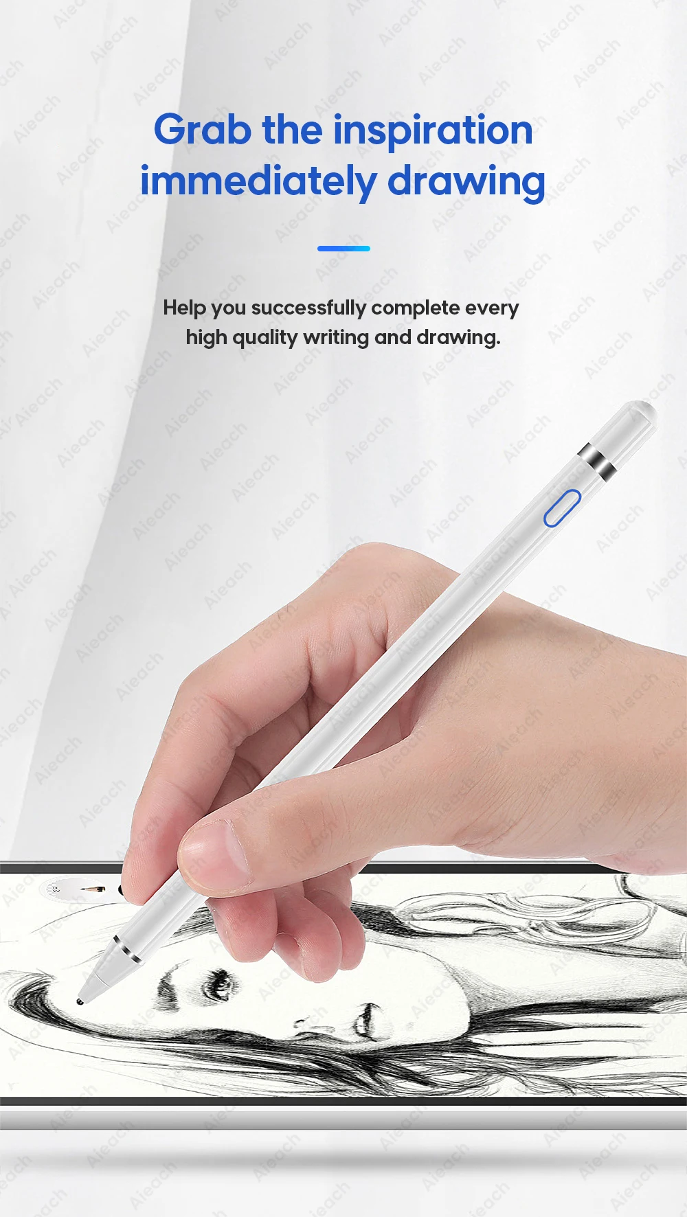 Активный стилус сенсорная ручка для Apple iPad Pro 11 12,9 10,5 9,7 miini 5 Air Smart емкость карандаш для iPhone huawei Xiaomi планшет