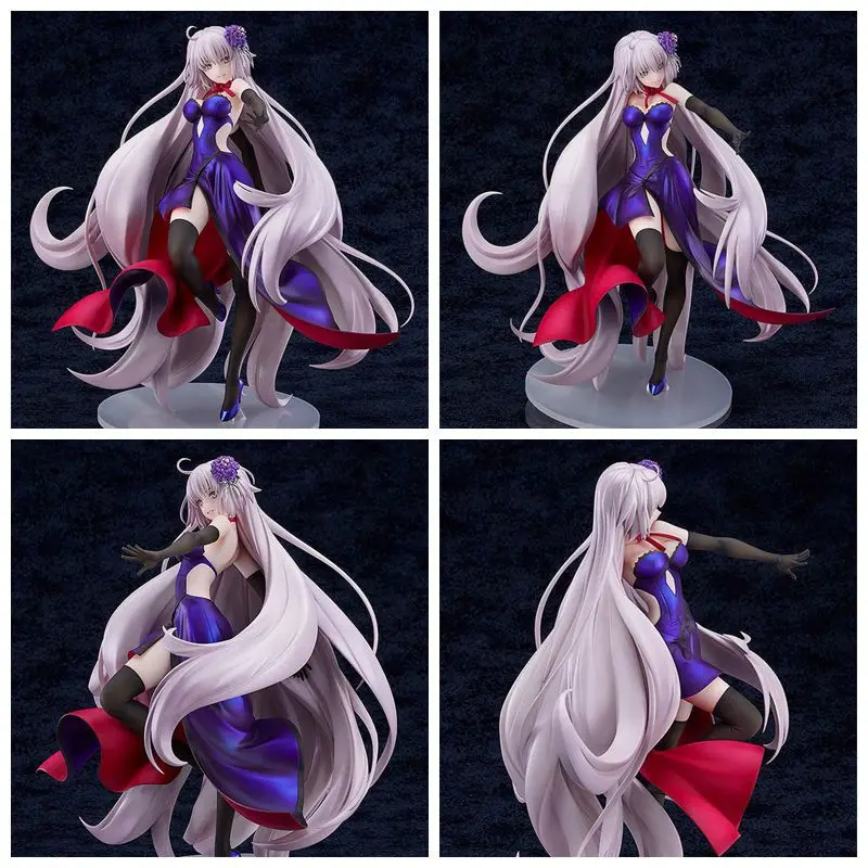 

FGO 1/7 черная фигурка альтер официальное платье 26 см судьба/большой заказ ПВХ экшн-фигурка девушка коллекция настольная модель игрушки кукла ...