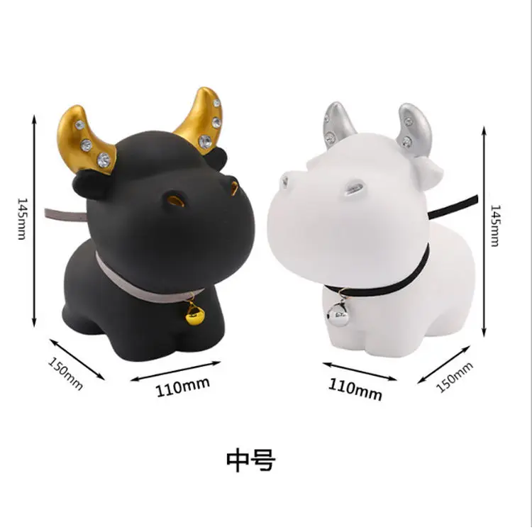 

Cartoon lovely resin oxcart carrying ornaments handicraft car decoration furniture decoration
