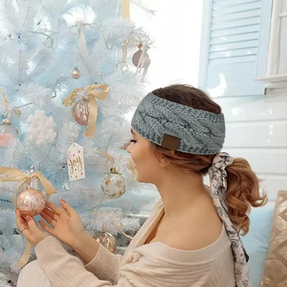 Вязаные гетры для женщин повязки на голову зимние эластичный головной шарф