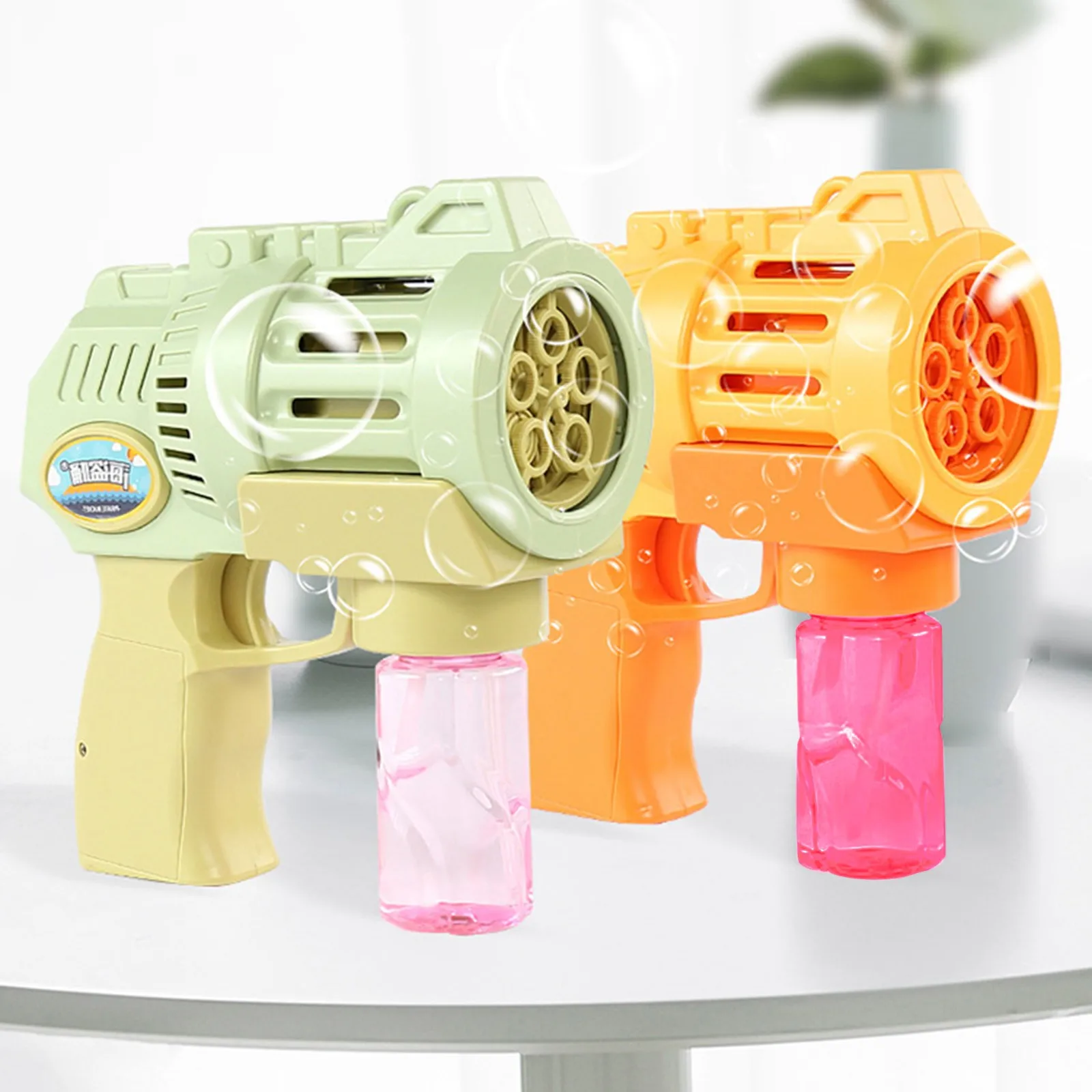 Automatic Music Bubble Machine Cartoon With 10ml Water Soap Bubbles Kids Toys Outdoor Gun 2021 | Игрушки и хобби