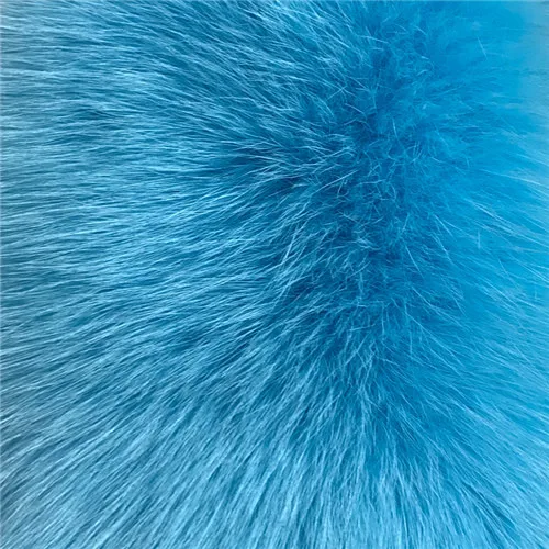 Bright blue Пальто из натурального меха с длинными рукавами, женская зимняя куртка из натурального Лисьего меха, высококачественное пальто из натурального Лисьего меха - Цвет: Bright blue
